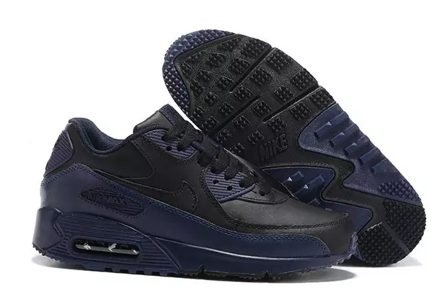 air max 90 chaussures nike tendance retro noir blue